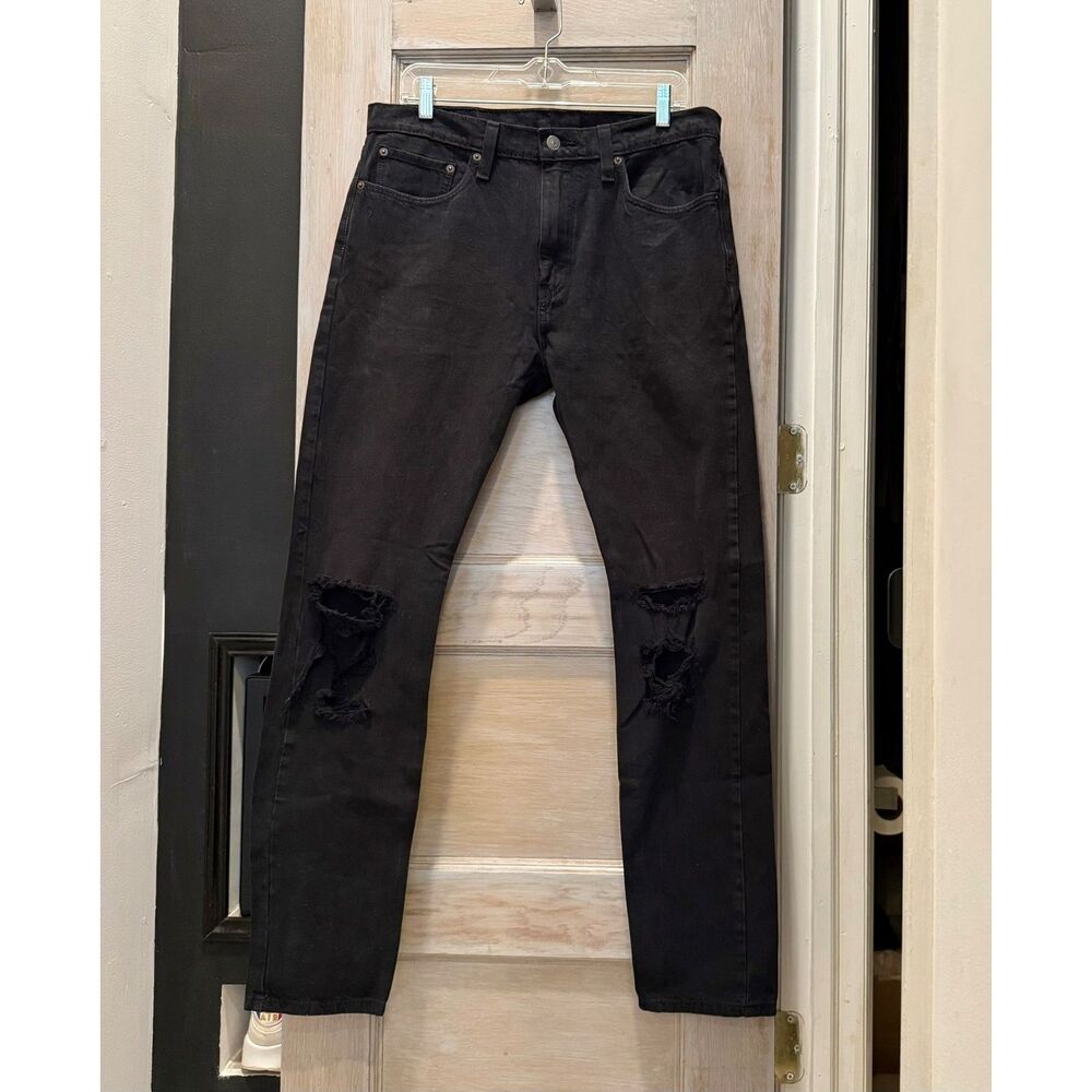 Vintage Y2K Levi's 512 Slim Tapered Black Jeans 34.5" x 31" (Actual, not Tag)